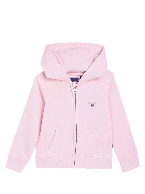 Gant Kids Pink Solid Hoodie