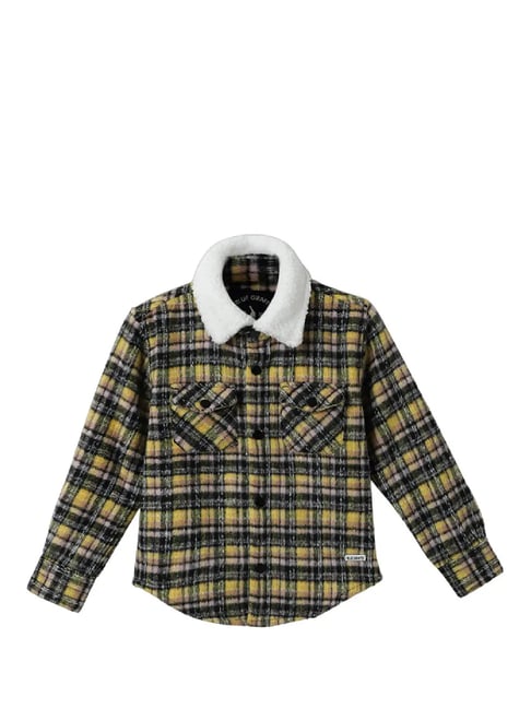 Blue Giraffe Kids Multicolor Checks  Shirt-picture-21