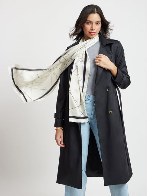 Fablestreet Black Relaxed Fit Coat