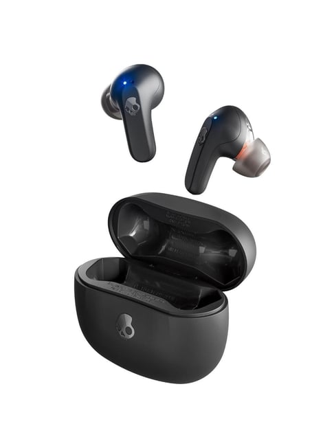 Skullcandy Rail In-Ear BT Earbuds with 42Hrs Battery & Alexa Enabled (Black, True Wireless)