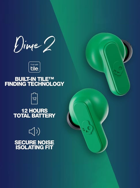 Skullcandy Dime 2 in Ear Bluetooth Earbuds with IPX4 Water Dust