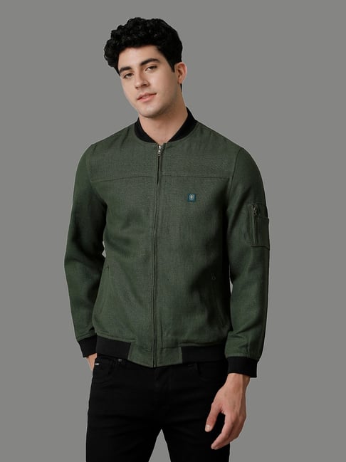 Green Bomber Men's Linen Bomber Jackets Buy Linen Bomber