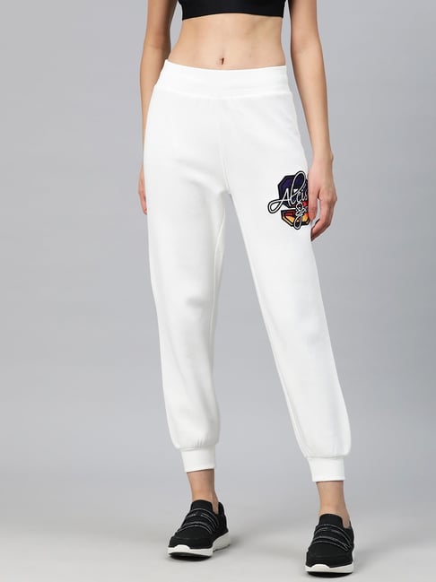 ALCIS White Printed Joggers-picture-18