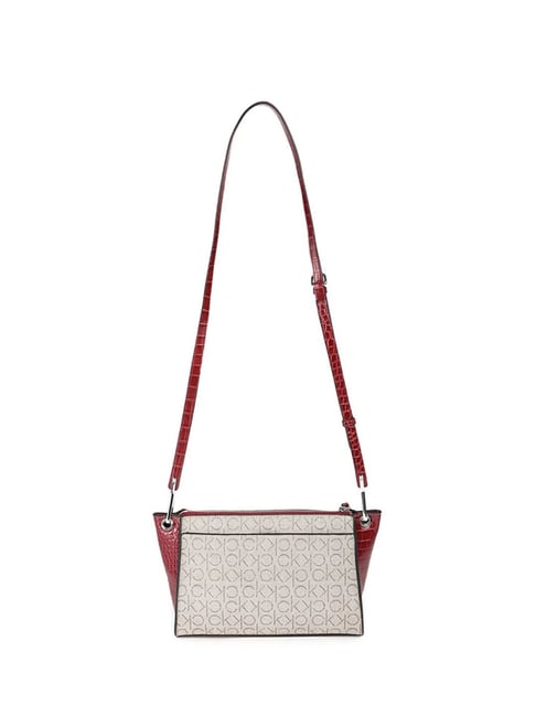 Calvin Klein Jeans Brown Garnet Medium Cross Body Bag - Main Image