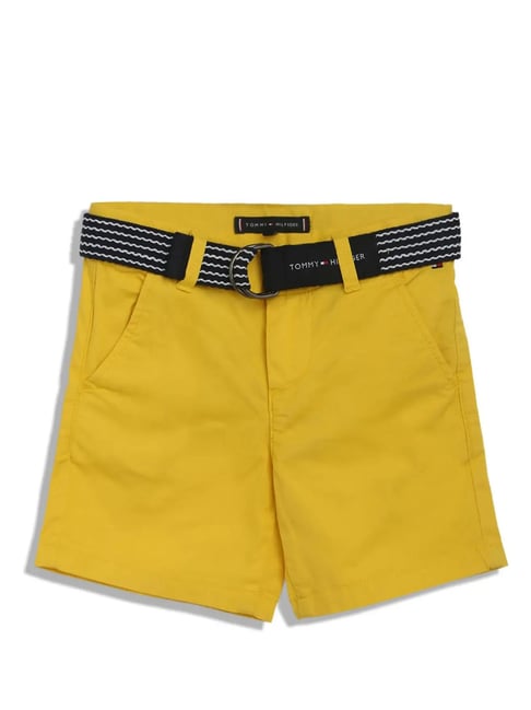 Tommy Hilfiger Kids Yellow Solid Shorts