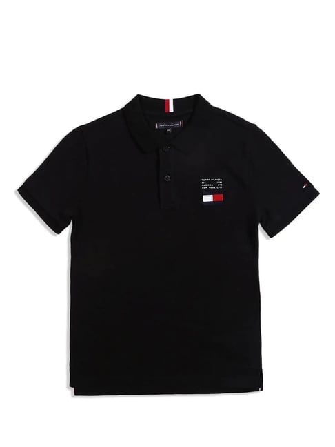 Black 2024 hilfiger polo