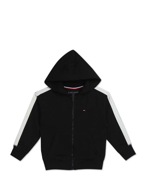 Black tommy online hoodie