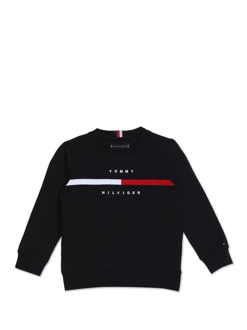 Black clearance tommy sweatshirt