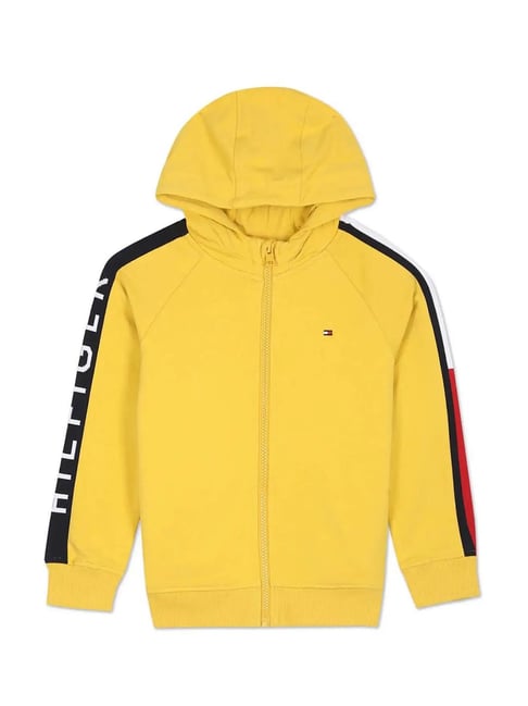 Tommy hilfiger yellow hot sale pullover jacket