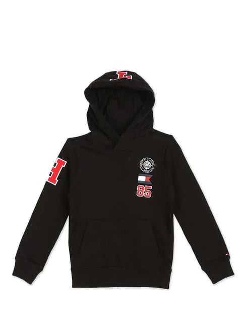 Black discount tommy hoodie