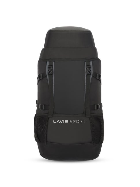 Lavie Sport Black Polyester Solid Rucksack - 45 Ltrs