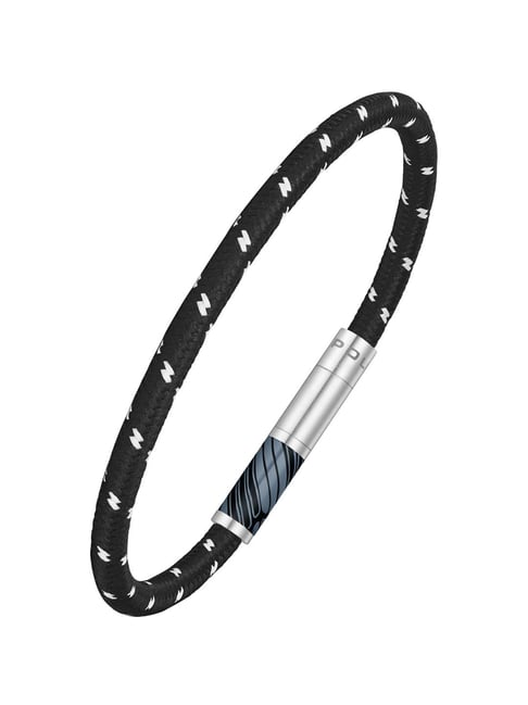 Black string bracelet men adjustable cord waterproof jewelry surfer women  gift | eBay