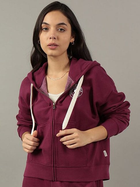 American eagle burgundy hoodie best sale