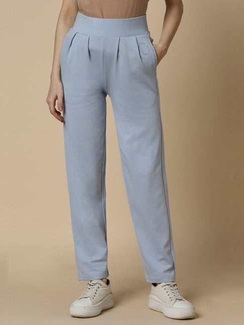 Allen Solly Blue Cotton Pants-picture-38