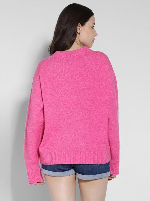 American eagle pink on sale cardigan