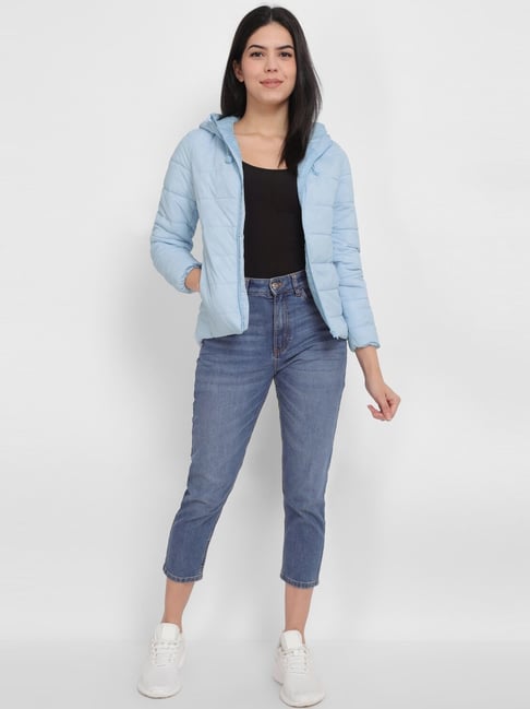 Allen Solly Blue Quilted Jacket