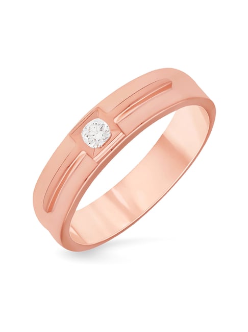 Buy Malabar Gold and Diamonds 22k Rose Gold Diamond Casual Ring