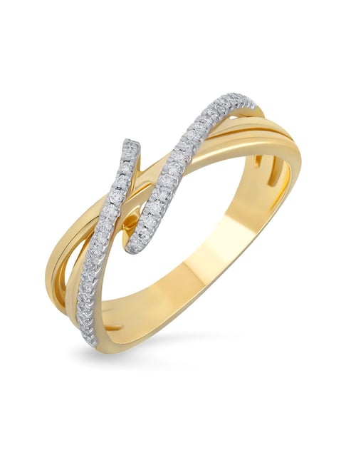 Malabar Gold and Diamonds 18k Yellow Gold Diamond Ring