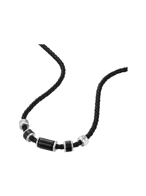 DIY Crafts Black Color Leather Necklace Cord with Lobster Clasp for Jewelry  Making with 2