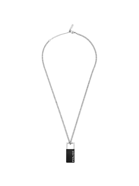 Buy The Bro Code Black Cuboid Bar Cuban Chain Layered Necklace Online At  Best Price @ Tata CLiQ