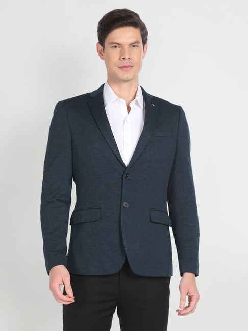 Arrow Navy Slim Fit Blazer-picture-19