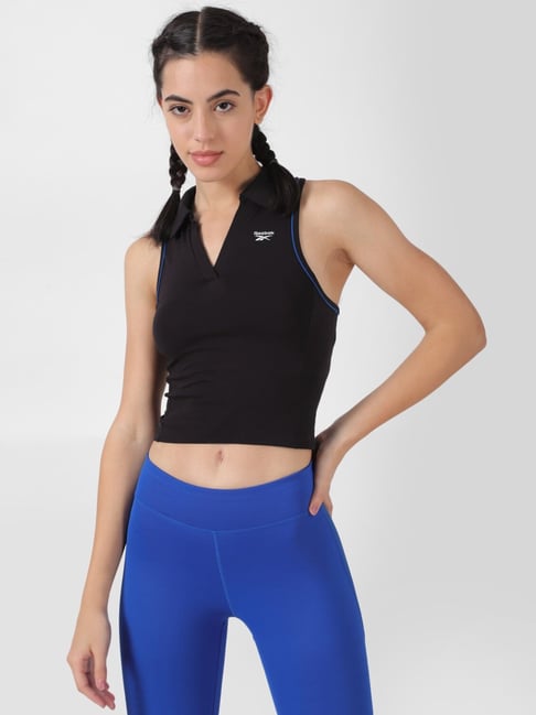 Reebok Black Cotton Sports Tank Top-picture-34