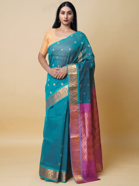 Gorgeous Art Silk Wedding Saree in Elegant Peacock blue & Wine - Exclu –  suryasilksonline.com