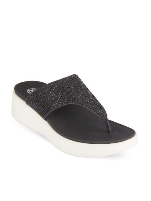 Pavers black store wedge sandals