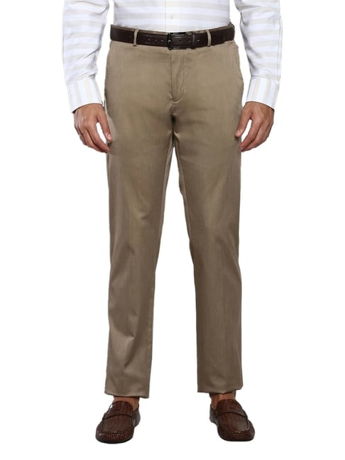 Buy Tommy Hilfiger Khaki Cotton Straight Fit Chinos for Mens