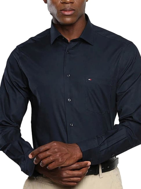 Navy tommy hilfiger online shirt