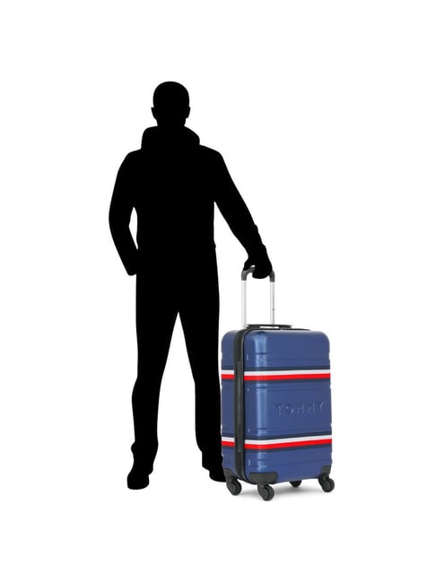 Buy Tommy Hilfiger Thames Navy Trolley Bag 57 Cm Online At Best