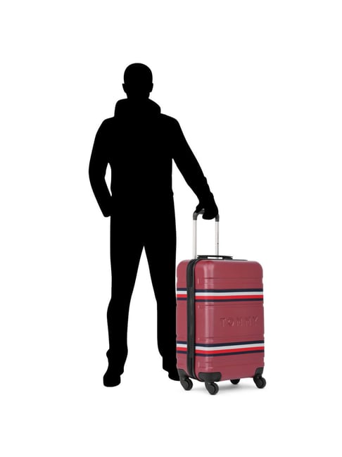 Buy Tommy Hilfiger Thames Maroon Trolley Bag 77 Cm Online At