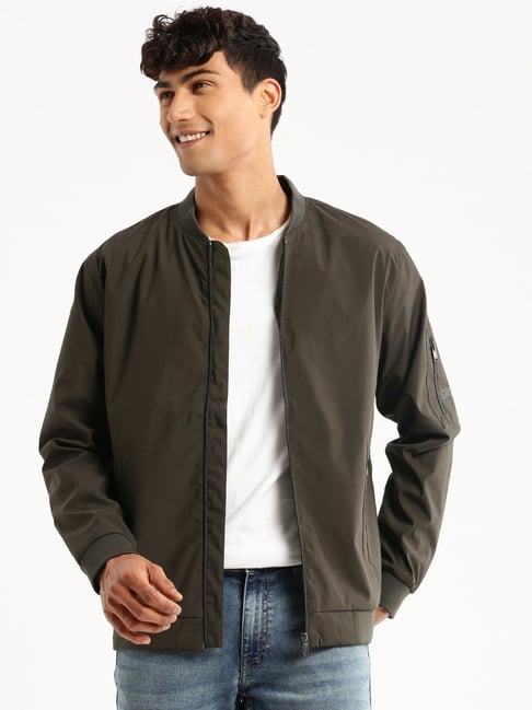 Black Man Slim Fit Bomber Jacket 2795344 | DeFacto