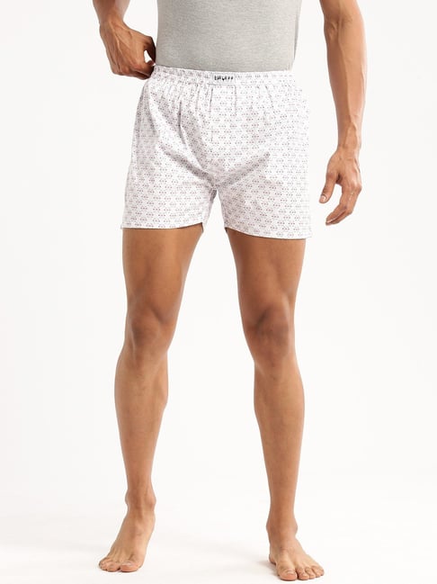 showoffff SHOWOFF White Slim Fit Printed Boxers-picture-14