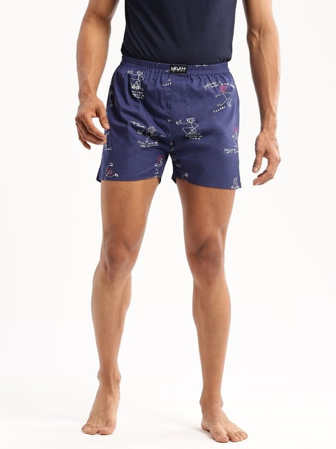 showoffff SHOWOFF Blue Slim Fit Printed Boxers-picture-13