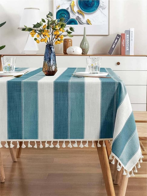 Urban Space Green Cotton 200 GSM 4 Seater Sicilia Dining Table Cover-picture-25