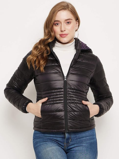 Buy MADAME Black Quilted Jacket for Women Online Tata CLiQ
