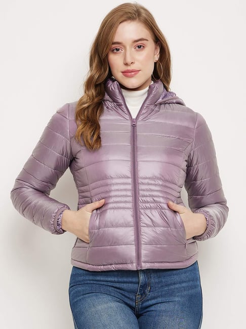 MADAME Purple Quilted Jacket