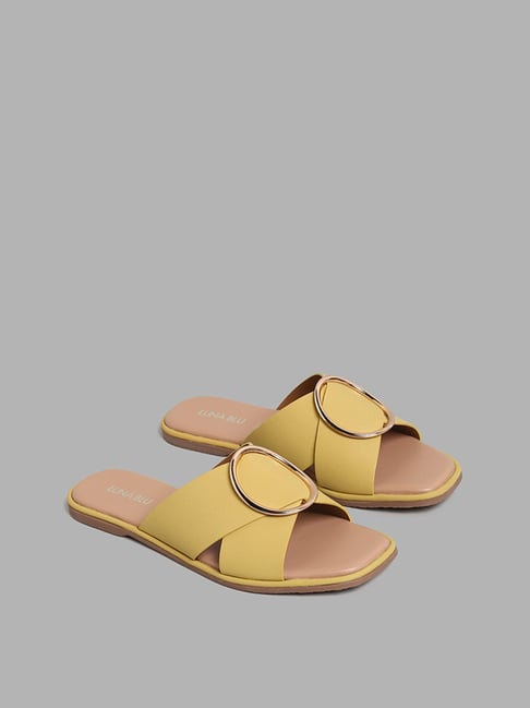 Buy Yellow Multicolour Sandals from Westside