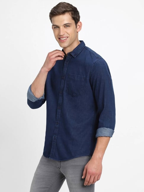 navy blue blouse forever 21