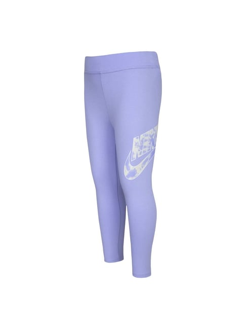 Nike Girls Blue Printed Leggings