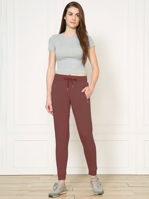 Van Heusen Maroon Cotton Joggers-picture-23