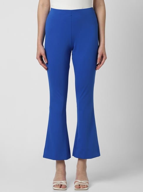 Van Heusen Blue Mid Rise Formal Trousers-picture-44
