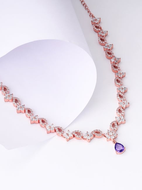 Buy GIVA Sterling Silver Bridal Celebration Necklace Online