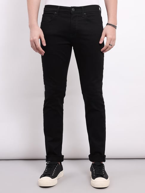 Buy Lee Travis Black Slim Fit Lightly Washed Jeans for Men's