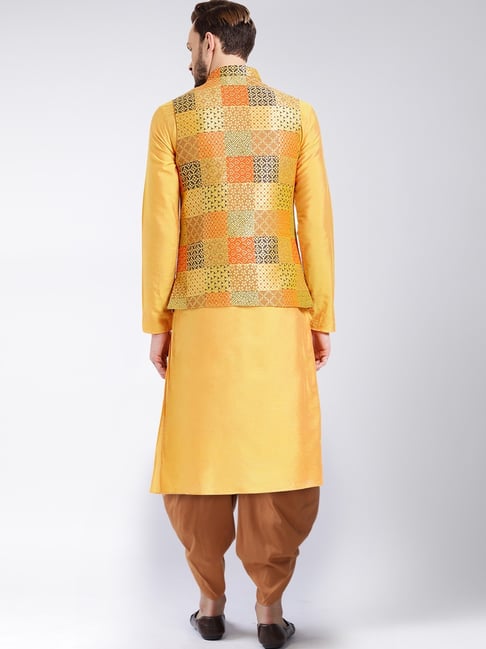 Shop Multi Colour and White Digital Print Kurta Payjama With Jacket Online  : 266103 -