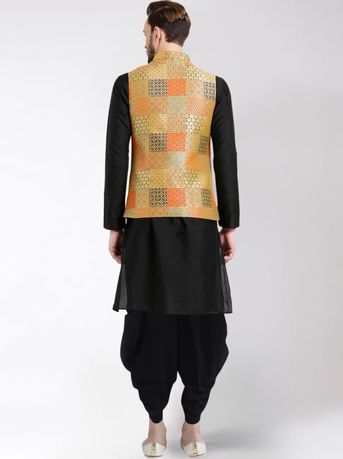 Buy Black & Yellow Ethnic Suit Sets for Men by SOJANYA Online | Ajio.com