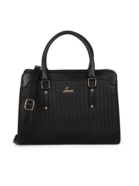 Buy Lavie Black Synthetic Textured Handbag Online At Best Price Tata CLiQ