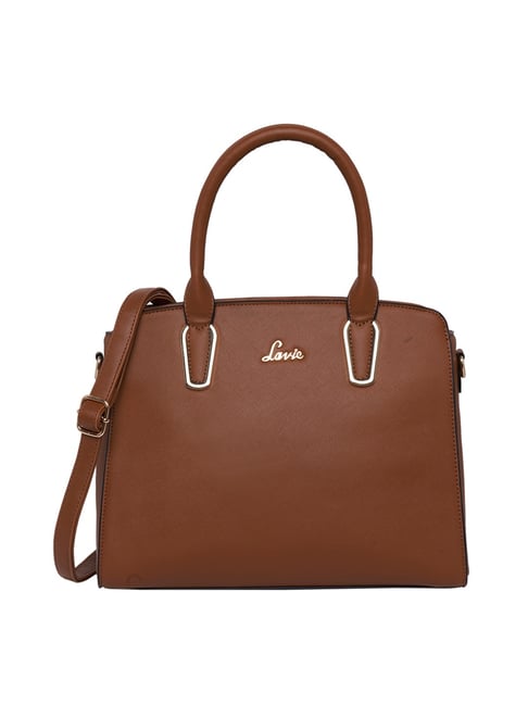 Buy Lavie Keta Ushi Tan Synthetic Solid Tote Handbag Online At