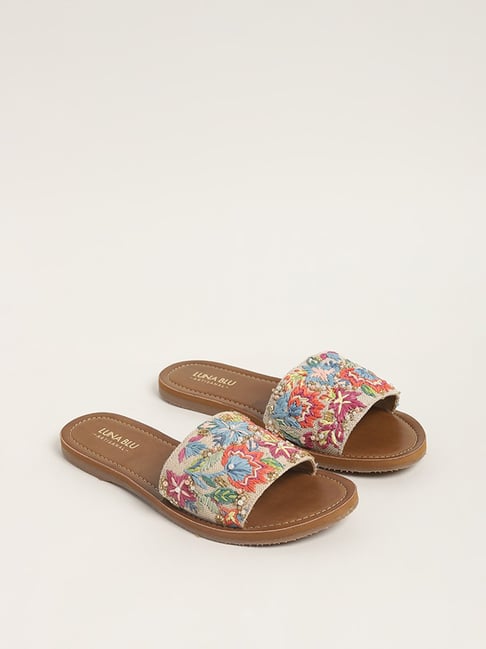 Buy LUNA BLU by Westside Multicolor Sandals for Online @ Tata CLiQ
